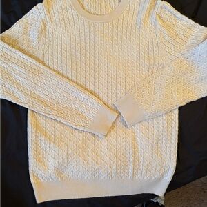 Cream Cable Knit Sweater